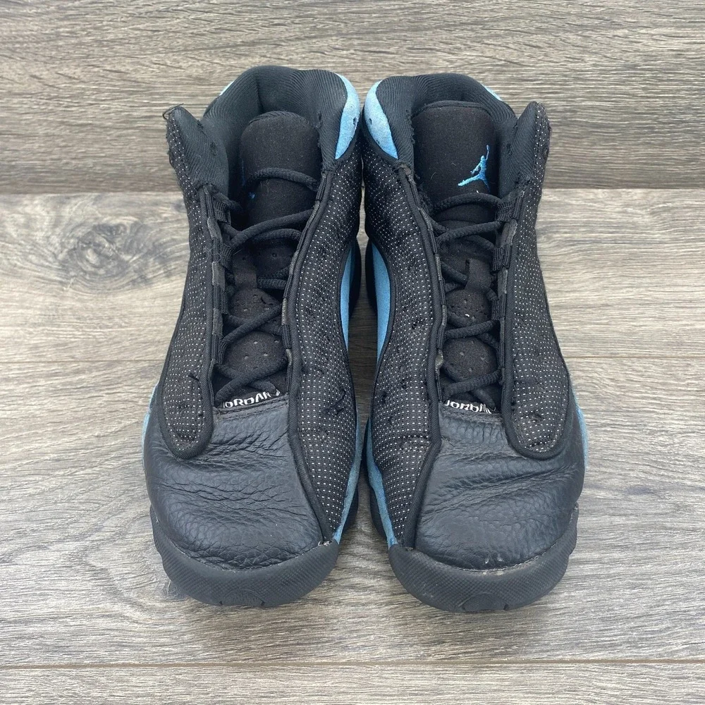 Air Jordan 13 Xlll Retro Youth GS Black University Blue Sneakers Sz 5Y 884129-04